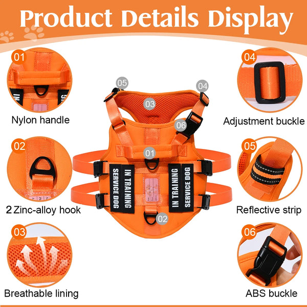 Reflective Service Dog Harness